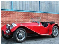 Jaguar SS100 2 1/2 Liter four first place concours awards